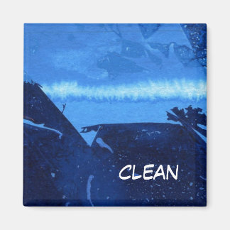 "Frozen Ridge 2" Abstract Dishwasher Status Magnet