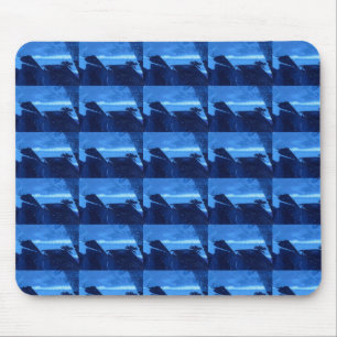 "Frozen Ridge 2" Tiled Abstract Design Mousepad