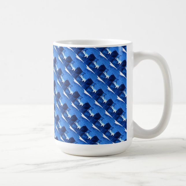 "Frozen Ridge #3 Tiled" Abstract Design Mug (Right)