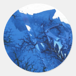 "Frozen Ridge #4" Abstract Design Sticker