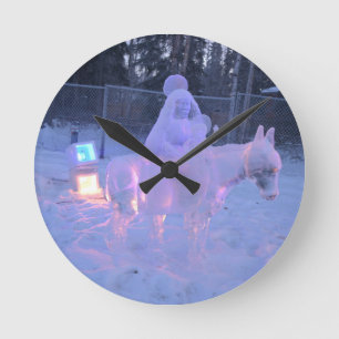 Frozen round clock