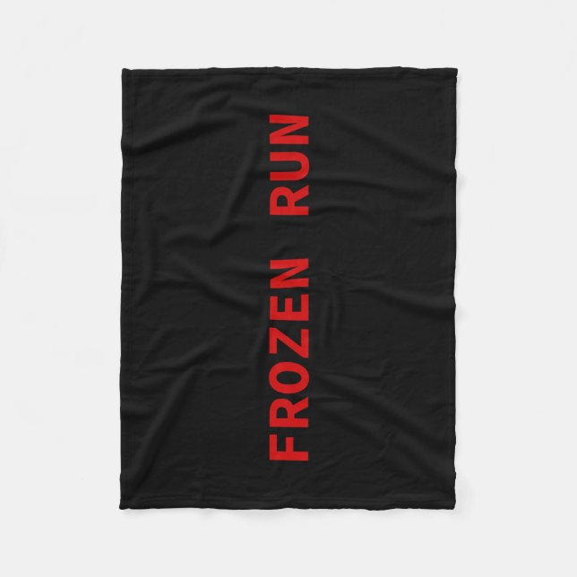 Frozen Run Fleece Blanket (Front)
