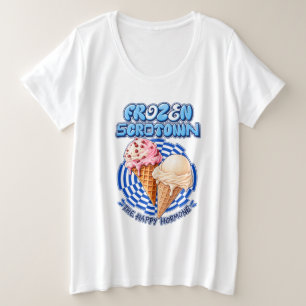🍦 Frozen Scrotown Plus Size T-Shirt