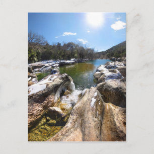Frozen Sculpture Falls Barton Creek Austin Texas Postcard