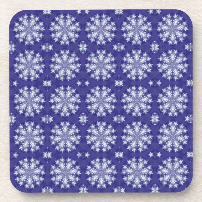 Frozen Snow Flakes Coaster (Front)