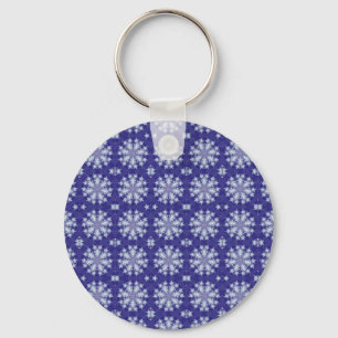 Frozen Snow Flakes Key Ring