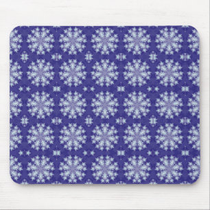 Frozen Snow Flakes Mouse Pad