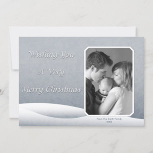 Frozen Snow Photo Card