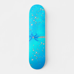 Frozen Snowflakes Skateboard