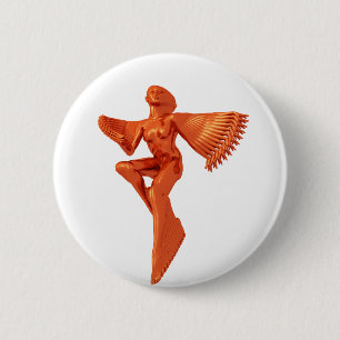frozen time 6 cm round badge