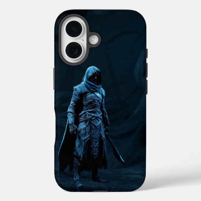 Frozen Vigil – Blue Blade Shadow Warrior Case-Mate iPhone Case (Back)