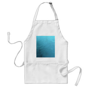 Frozen Water Ice Blue Frost Chic Winter Metallic Standard Apron