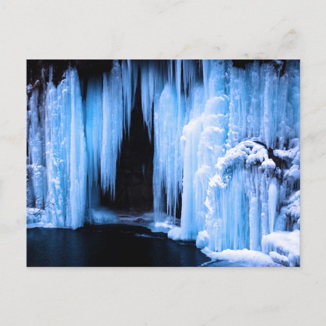 Frozen Waterfall Postcard (Front)