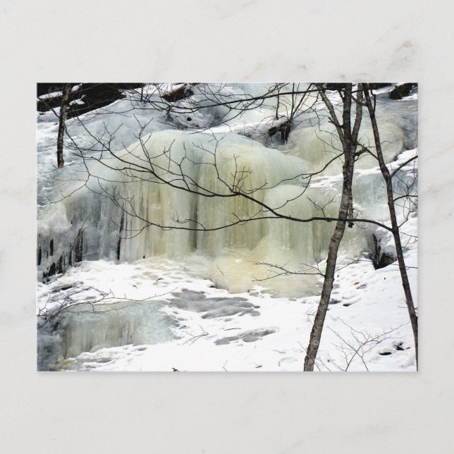 Frozen Waterfall, yellow Postcard (Front)