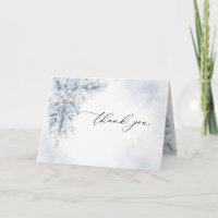 Frozen White Berries Winter Wedding Folded