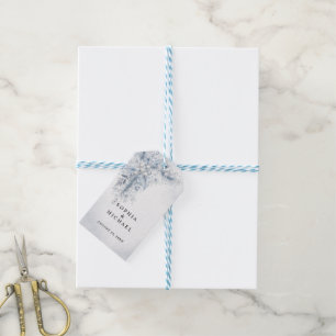 Frozen White Berries Winter Wedding Napkins Gift Tags