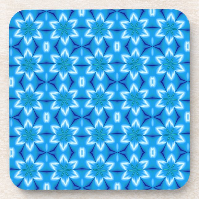 Frozen White Flowers Coaster (Front)