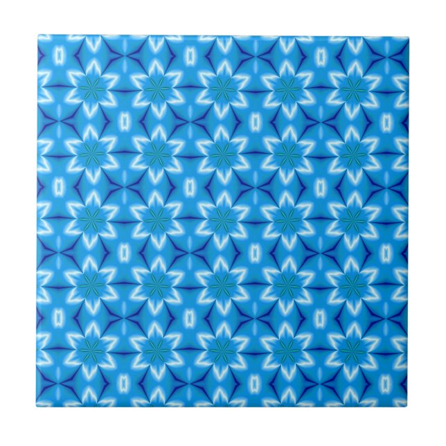 Frozen White Flowers Tile (Front)
