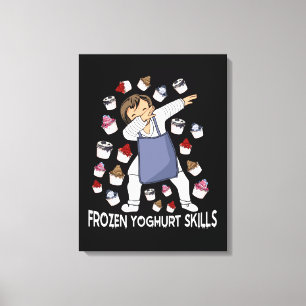Frozen Yoghurt Lover Yogu Frozen Yogurt Canvas Print