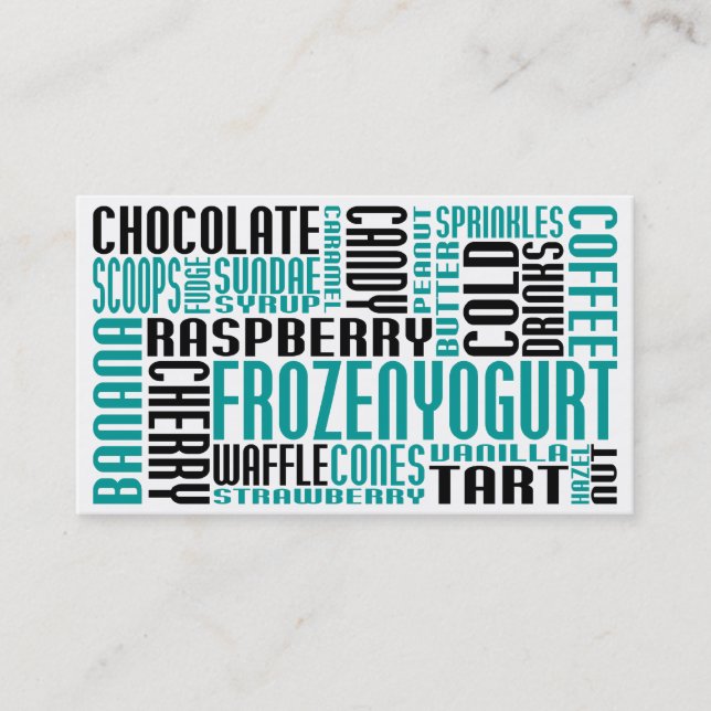 frozen yogurt (chit chat) loyalty card (Front)