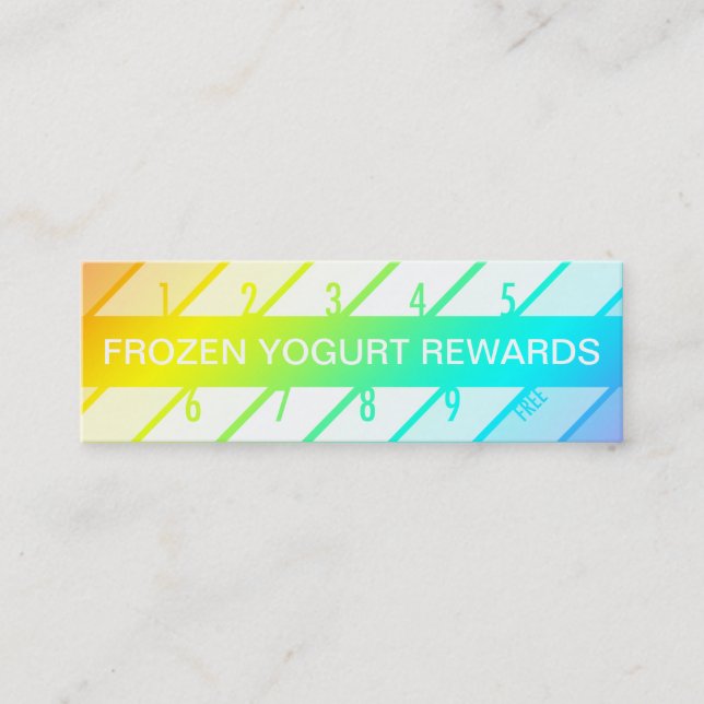 frozen yogurt loyalty card (retrograde) (Front)