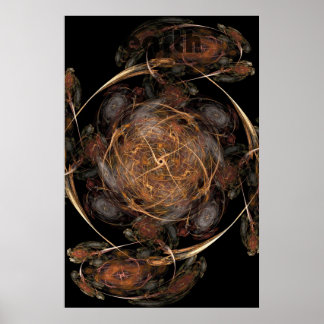 frtal flame: earth poster