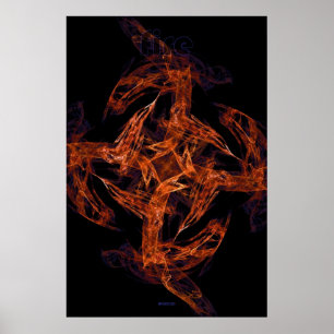 frtal flame: fire poster