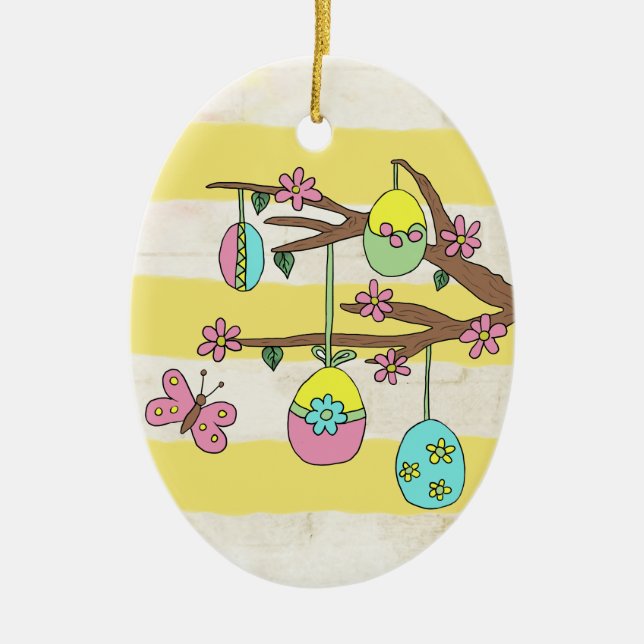 Frühling Keramik Ornament (Front)