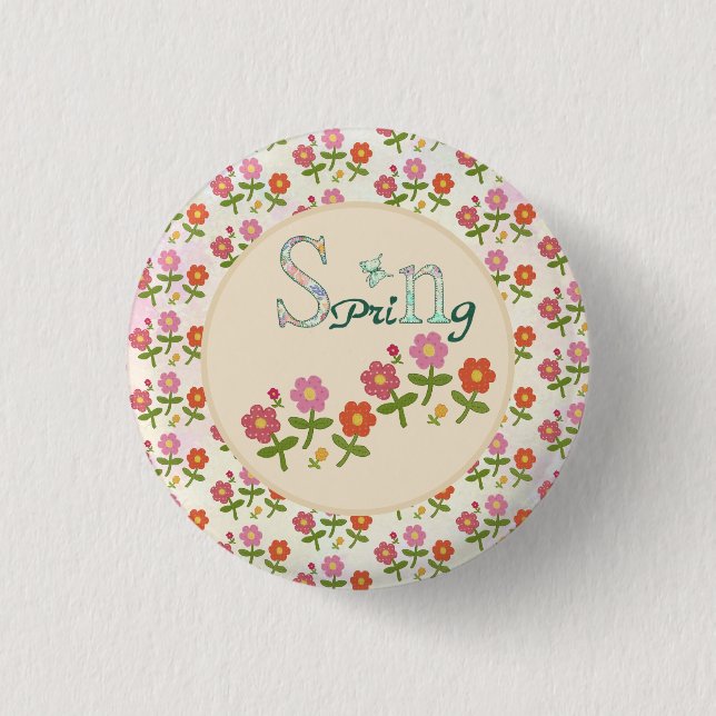 Frühling Runder  3 Cm Round Badge (Front)