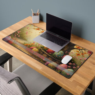 Frühlingsblütenzauber mit Ostereierpracht Desk Mat