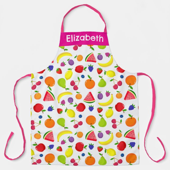 Fruit and Berry Colourful  Apron (Front)