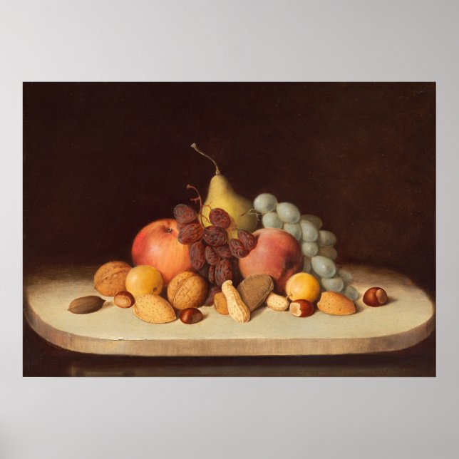 Fruit and Nuts - Robert Duncanson Fine Art Poster (Front)