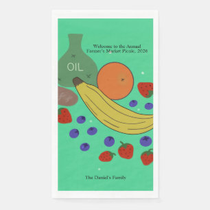 Fruit and Oil Event Napkin