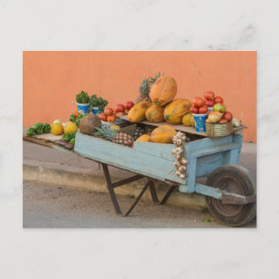 Fruit and vegetable cart, Cuba Postcard