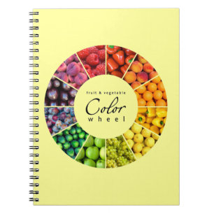 Fruit and vegetable colour wheel (12 colours) notebook