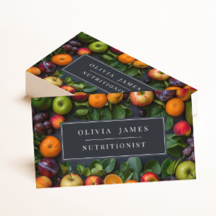 Fruit and Vegetable Farmer Nutrition Dietician Business Card