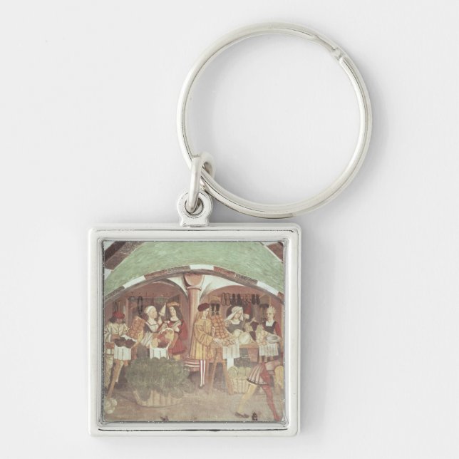 Fruit and Vegetable Market Key Ring (Front)
