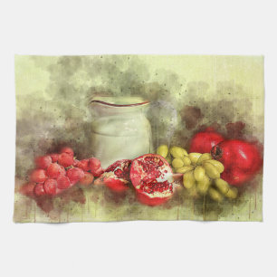 Fruit and Vegetable Still Life Tea Towel
