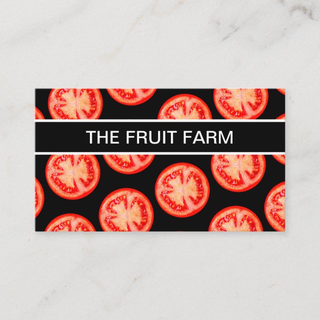 Fruit And Vegetable Theme Business Card (Front)