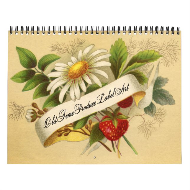 Fruit and Vegetable Vintage Labels Calendar (Cover)