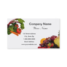 Fruit and Vegetables 2 Business Cards