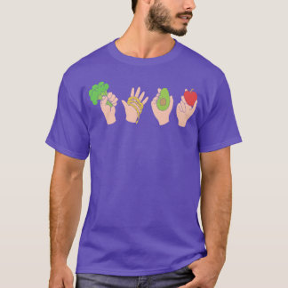 Fruit And Veggie Diet Food Dietitian Nutritionist T-Shirt