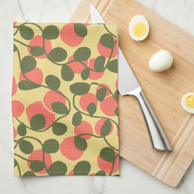 Fruit and Vines Tea Towel (Quarter Fold)