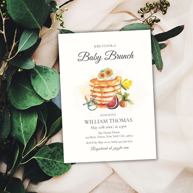 Fruit Baby Brunch Pancake Pacifier Baby Shower Invitation (Fruit Baby Brunch Pancake Pacifier Baby Shower Invitation)