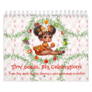 Fruit Baby Whimsical Girls in Fruit Dress Calendar