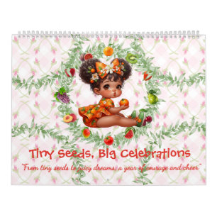 Fruit Baby Whimsical Girls in Fruit Dress Calendar