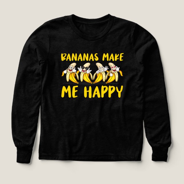 Fruit Bananas Make Me Happy Banana (Design Front)