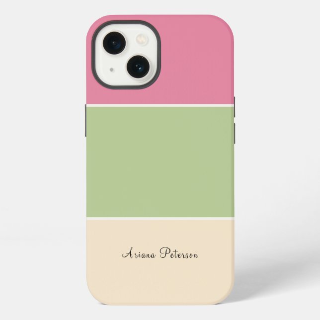 Fruit Basket Colour Script Horizontal Srtipe iPhone Case (Back)