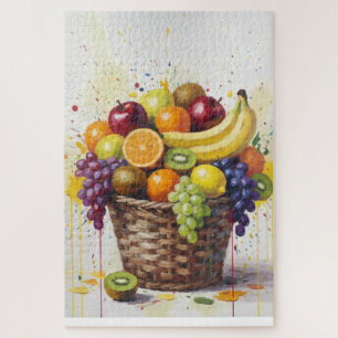 Fruit Basket Painting Jigsaw Puzzle
