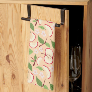 Fruit Basket Pattern Collection - Apples Tea Towel